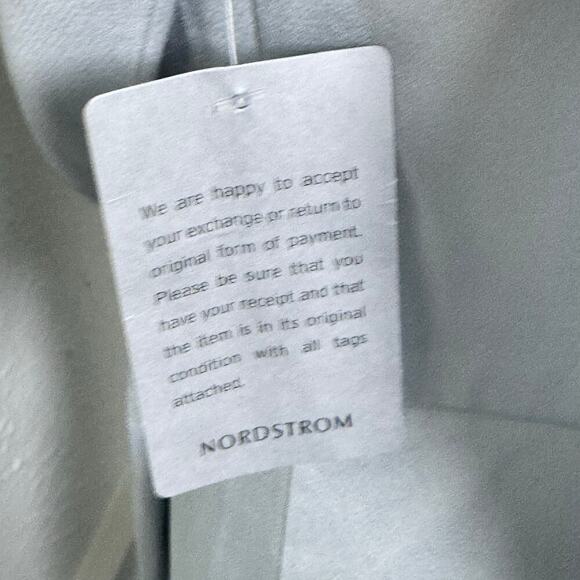 New SHONA JOY Luxe Frill Tulip Hem Maxi Formal Dress Silver Blue Cloud Sz‎  10 - Picture 13 of 14